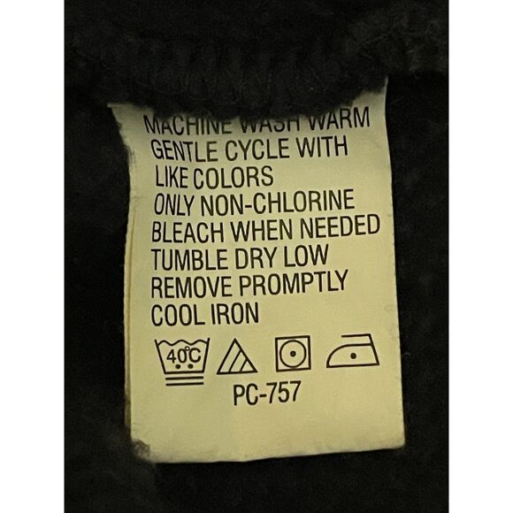 Izod Jeans Men’s Navy Fleece Vest Sherpa Collar Zip Front Size Large - Picture 8 of 13